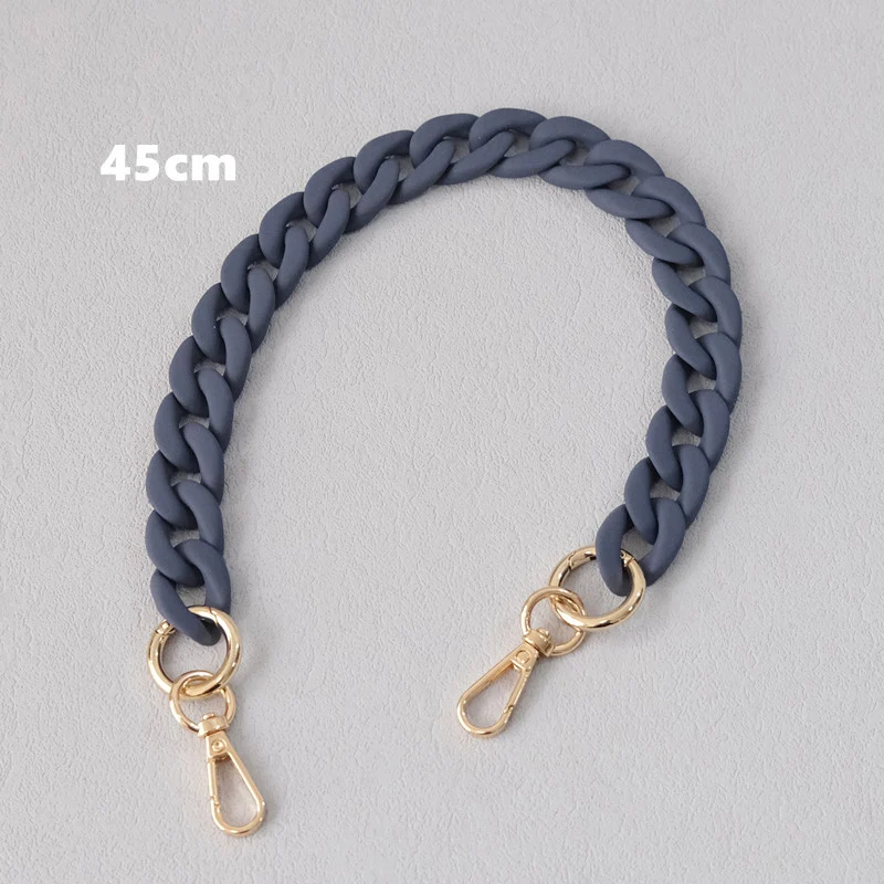 Neue Modische Damen-Handtaschenkette: Mattierte, Niedliche Blaue Harz-Taschenkette, Mattierter Riemen für Damen-Clutch, Schulterriemen, Geldbörsenkette – Detail 17