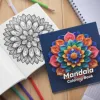 1pc Mandala Coloring Book Teenagers Adult Picture Book, 24 Page Graffiti Painting Drawing Stress Relief, Birthday Gift 4