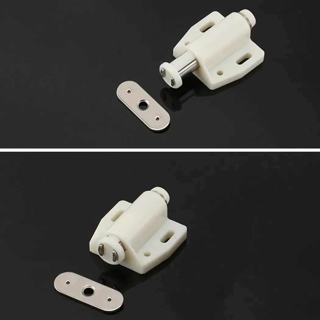 Cabinet Door Lock Cabinet Magnetic Catch 4Pcs Single Magnetic Pressure Push To Open Touch Latch Cabinet Doors Rebound Single Touch Magnet For Home Hardware Accessories