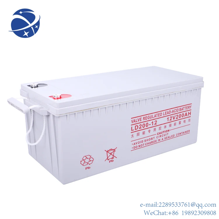 Yyhc Batteria Gel 12V A Ciclo Profondo 200Ah 200Amp Batterie Agm Per Sistema Solare