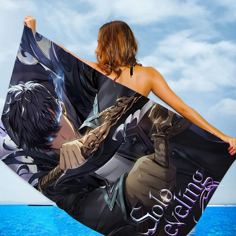Solo Leveling Towel Microfiber Beach Towel Absorbent Quick dry Soft Yoga Swimming Resort Mountain Climbing Towel 5