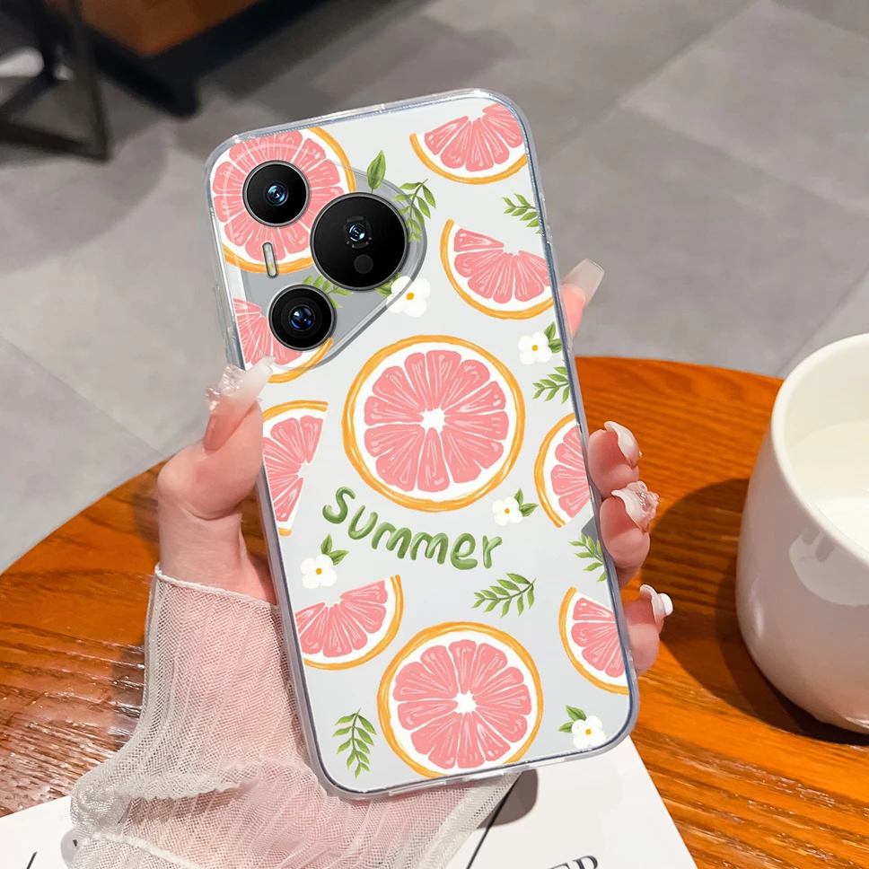 Transparent Cute Flower Phone Case - Soft TPU Silicone Shockproof Protective Cover