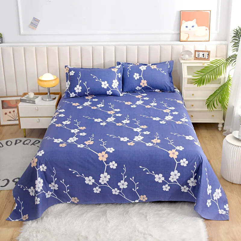 Aloe Vera Cotton Sheet Sheet Double Bed Brushed Chemical Fiber Sheet One Bedding Item Pillowcase Need Order 2