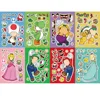 8 Sheets Anime Super Mario Bros Puzzle Stickers Game Kawaii Make A Face Stickers Cute Cartoon DIY Funny Sticker Toy Kids Gift 2