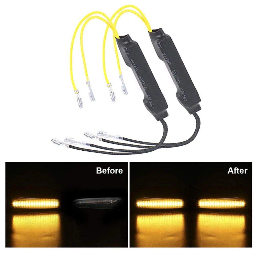 

2pcs Turn Signals 12V 21W Error Decoder For Motorcycle Led Indicator Load Resistor Motorcycle LED Decoder For Most Motorcycles