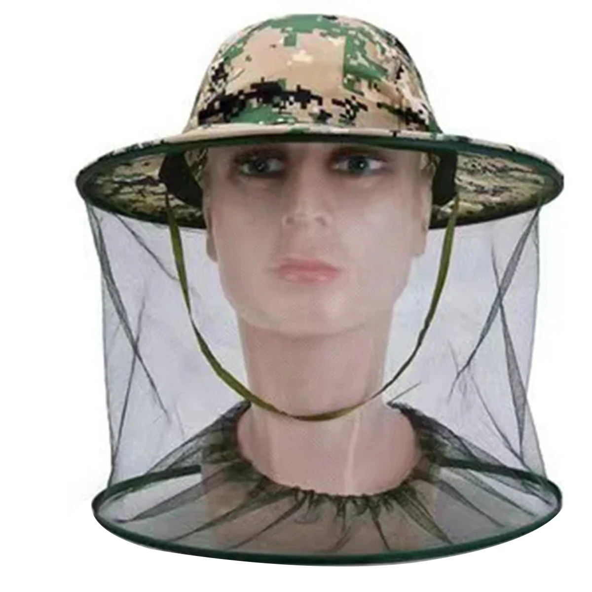 Mesh Face Protector Cap Beekeeping Hat Hunting Fishing Cap Insects Mosquito Prevention
