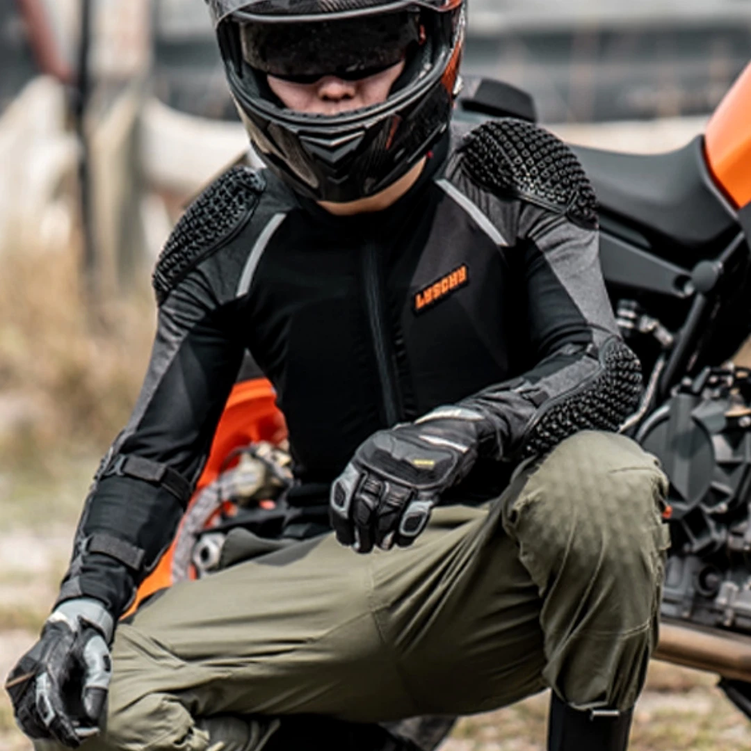 오토바이 라이딩 수트 통기성 속건 경량 재킷 모터바이크 모토크로스 라이딩 바디 아머 패드 CE 보호대 기어