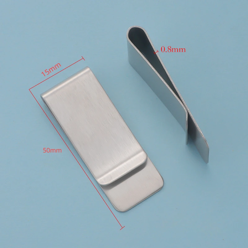 Men Vintage Solid Brass Money Clip Wallet Thickness Metal Cash Bill Clamp Holder ID Credit Card Folder Mini Wallets