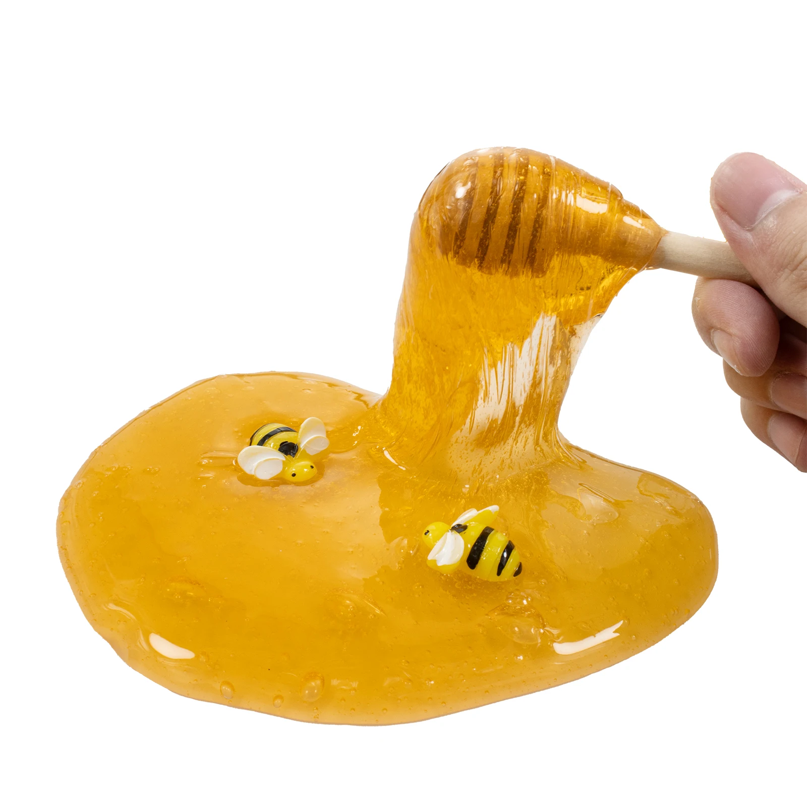 200ml/7oz Handmade Jelly Clear Crunchy Slime Toy Scented Little Lovely Bee Design Stress Relieve Plasticine Cloud Slime slime kit fluffy slime