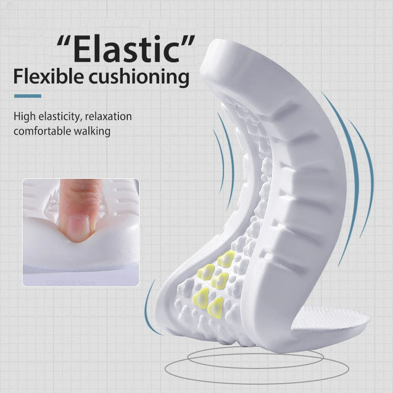 Sports Insoles Man Women Memory Foam for Shoes Sole Deodorant Breathable Cushion Running Pad for Feet