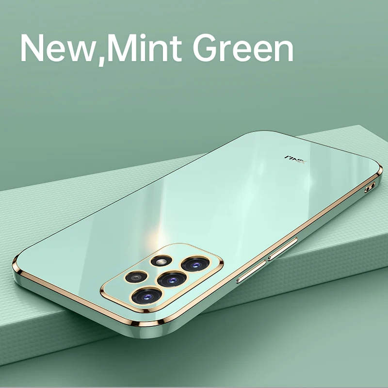 Luxury Silicone Back Cover with Plating Frame Design