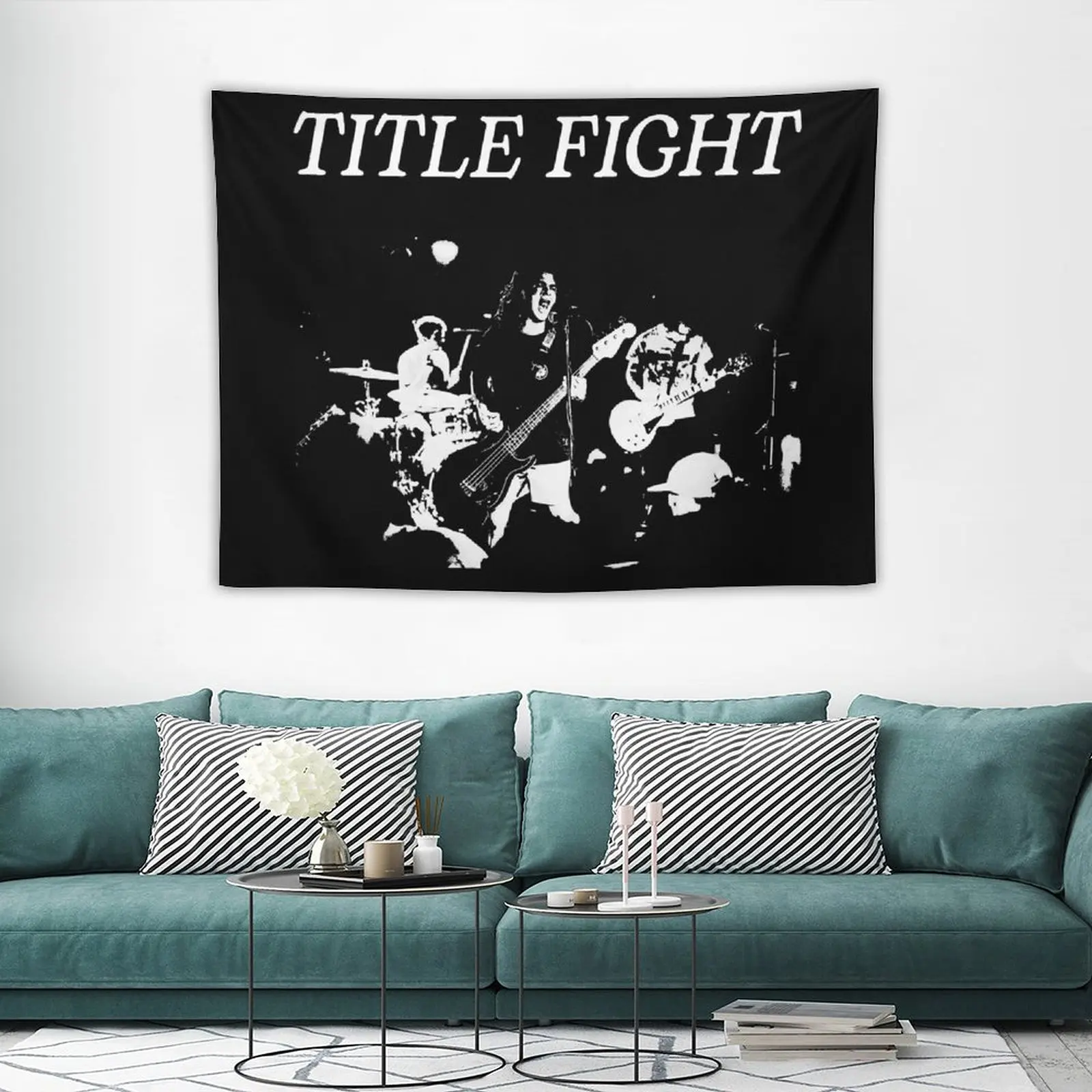 Title Fight Tapestry Room Decore Aesthetic Bedroom Deco Wall Tapestry