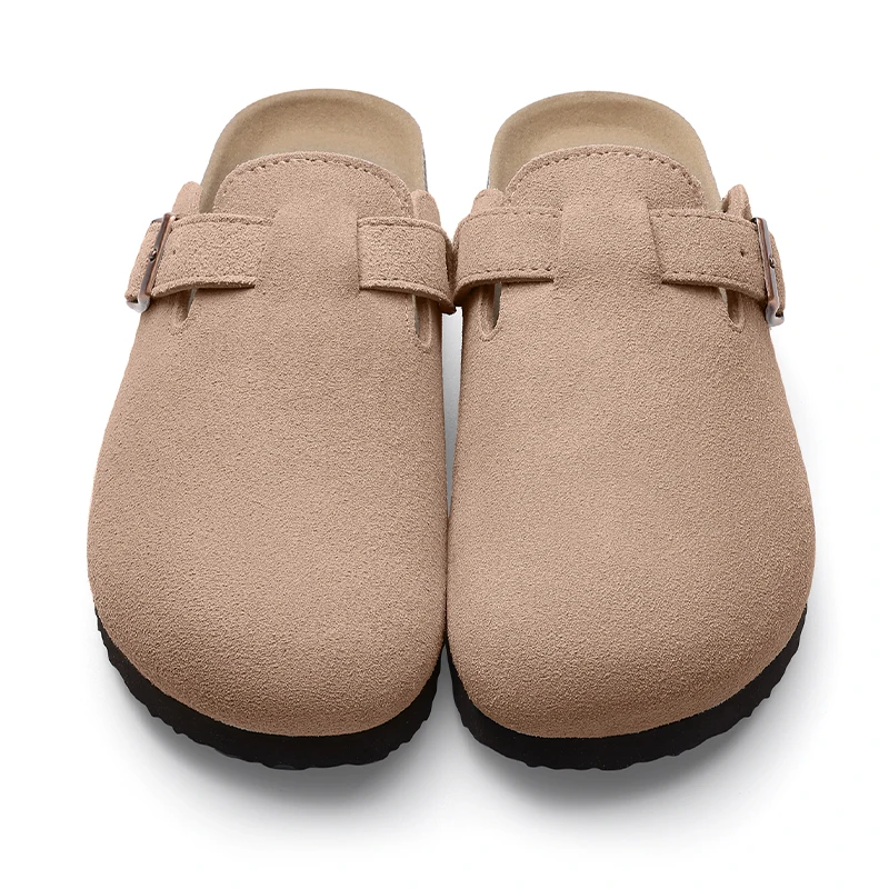 Smile PoP New Cork Clogs Slippers For Women Suede Clogs Slippers Fashion Brand Beach Slippers Outdoor Antiskid Home Slippers 5