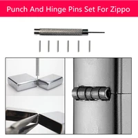 Disassemble Punch & Replacement Stainless Steel Hinge Pins For Zippo Kerosene Oil Lighter Case Link Pin DIY Replace Repair Tool 2