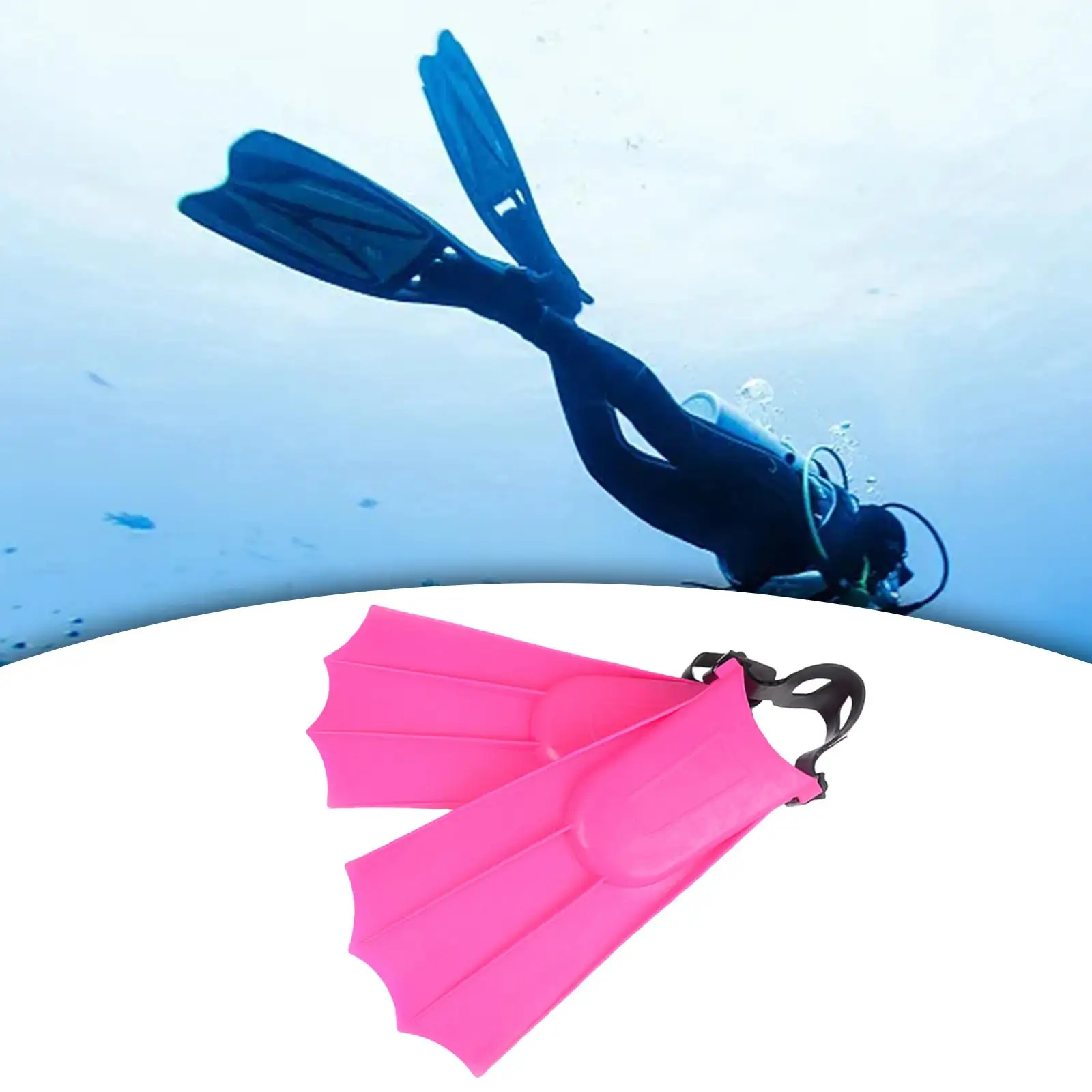 Swim Fins Adjustable Traveling Portable Water Sports Feet Shoes Comfortable Swimming Flippers Snorkeling Fins for Professionals