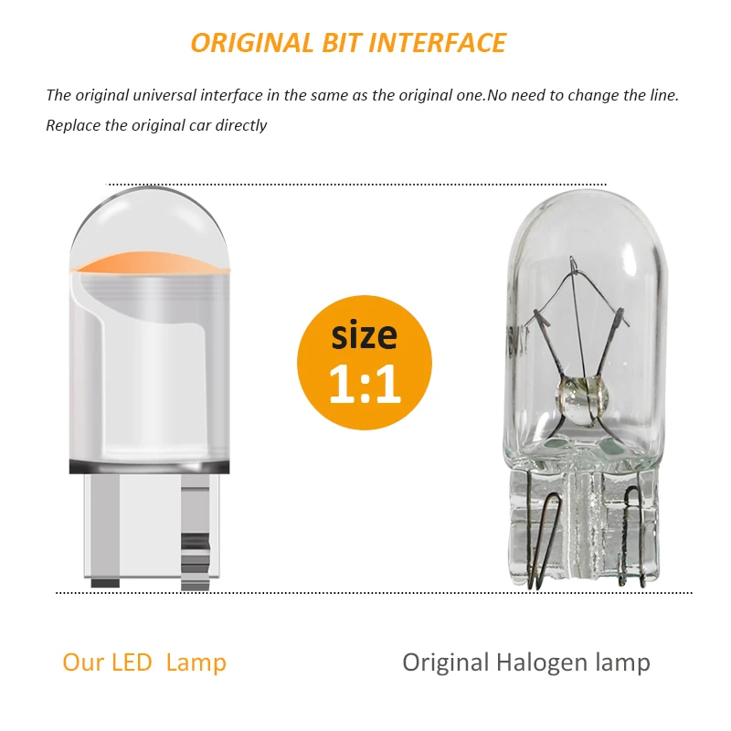รูปสินค้า หลอดไฟ LED รถยนต์ COB T10 สีขาว น้ำเงิน แดง สำหรับไฟส่องป้ายทะเบียน