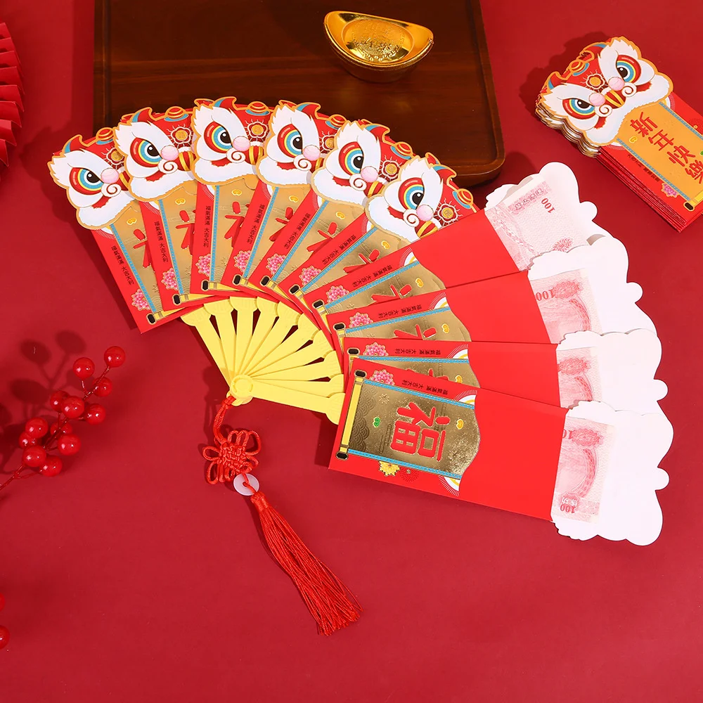 

2024 New Year Red Envelope Spring Festival Chinese New Year Red Envelope Thickened Red Envelopes National Tide Exquisite Details