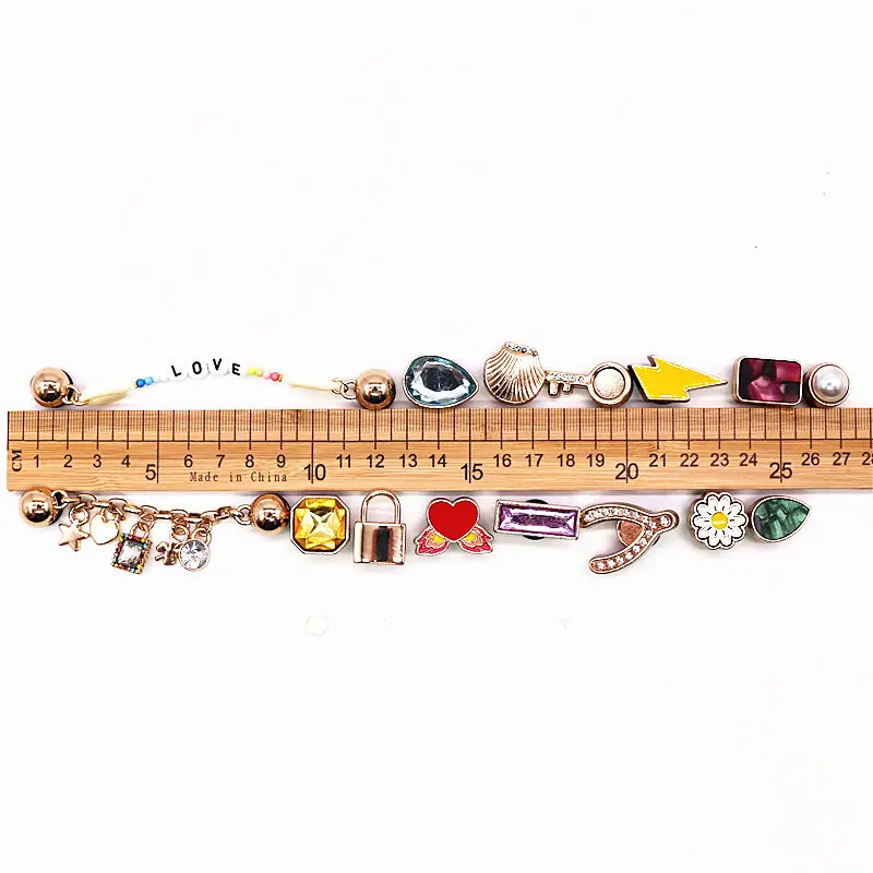 Luxe Metalen Strass Schoen Accessoires Leuke Nieuwigheid Lock Toets Liefde  Ketting Schoen Charms Croc Jibz Gesp Voor Meisje Party Xmas geschenken| Schoen decoraties| - AliExpress
