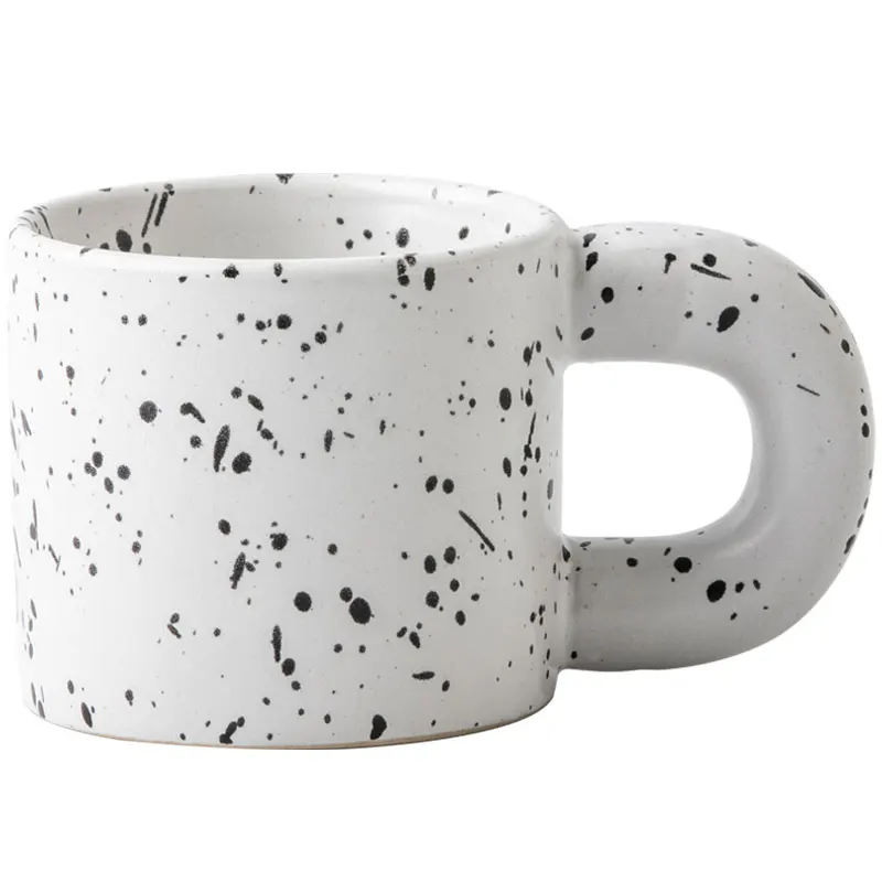  Divertidas tazas en forma de huevo, taza de café de cerámica  con asa, tazas de café novedosas, taza de café, taza de té, taza grande, tazas  grandes para bebidas calientes, 12.8