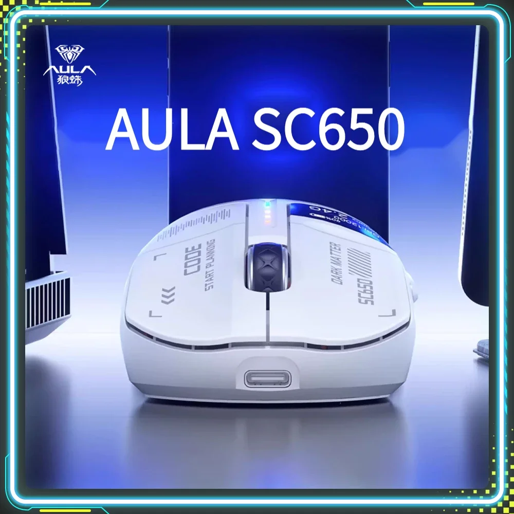 AULA SC650 Gaming Mouse PAW3311 RGB Lightweight Digital Display Screen ...