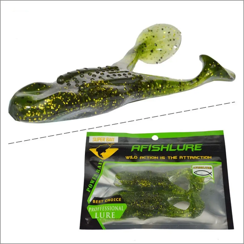 2 Stück Silikon Soft Frog Angel köder 10,5 cm/12g Jigging Köder Mini Soft Köder 3D Augen Angela us rüstung Produkt Angel gerät – Detail 17