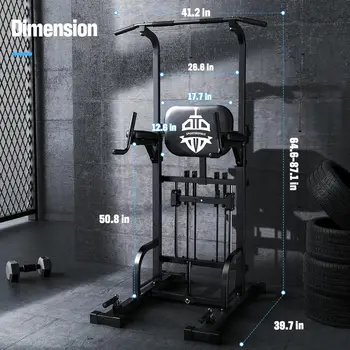Assistive Trainer Multi-Function Home Gym Strength Training Fitness Equipment 440LBS 4