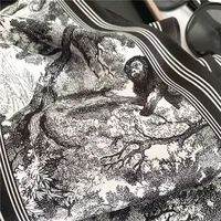 Luxury Design Long Scarf Women's DesignSilk Satin Scarf Faux Silk Satin Headband Shawl Beach 15x145cm 3