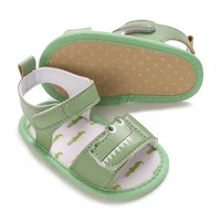 PU Cute Cartoon 0-18M Newborn Baby Boys Summer Shoes Sandals First Walkers Newborn Shoes Casual Soft Sole Sandals 4 Colors 2
