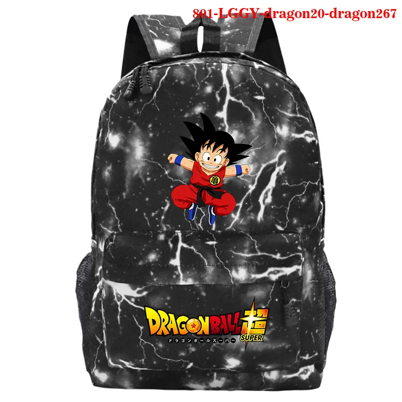 Kids Dragon Ball Super Saiyan Son Goku Printed Backpack Student