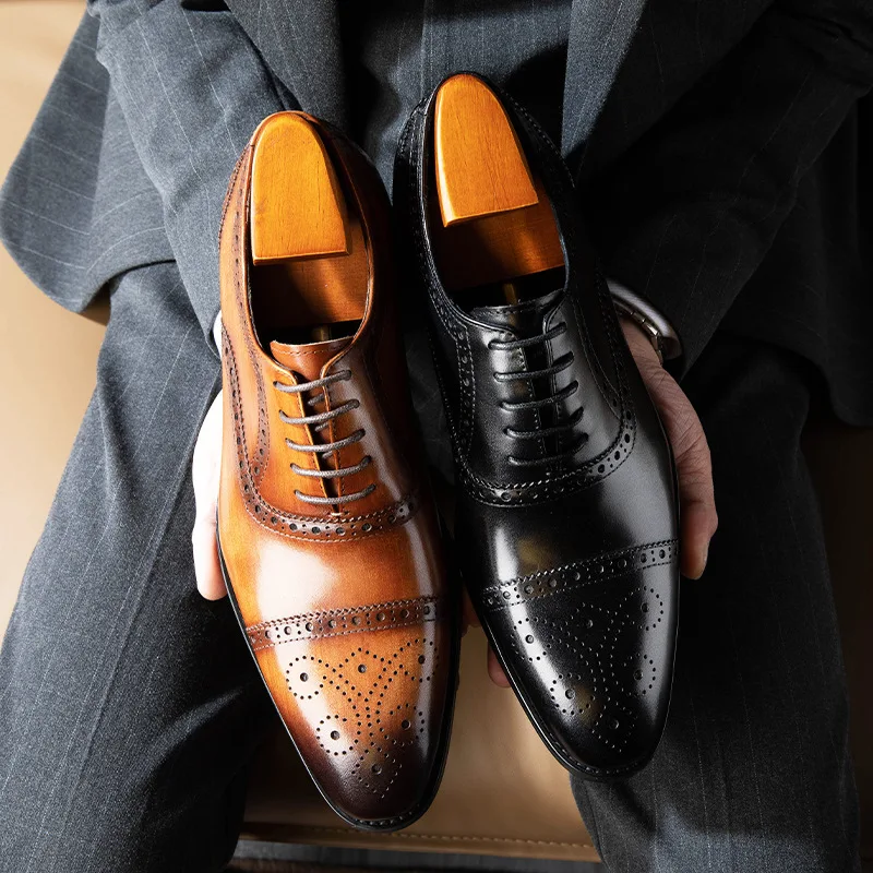 Men's Italian Designer Vintage Leather Shoes