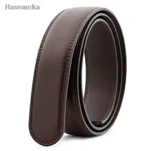 

Men Luxury Men's Leather Automatic Waist Strap Belt Without Buckle Black Accessories Coffee Color Elegent Belt