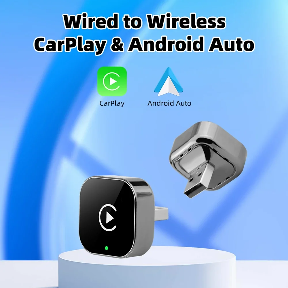 Dongle CarPlay wireless e adattatore wireless Android Auto Smart Box AI 2 in 1 per auto con CarPlay cablato in fabbrica - Image 2