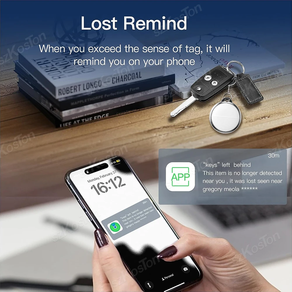 Smart Bluetooth Key Finder Locator with GPS Tracking and Anti-Lost Alarm System