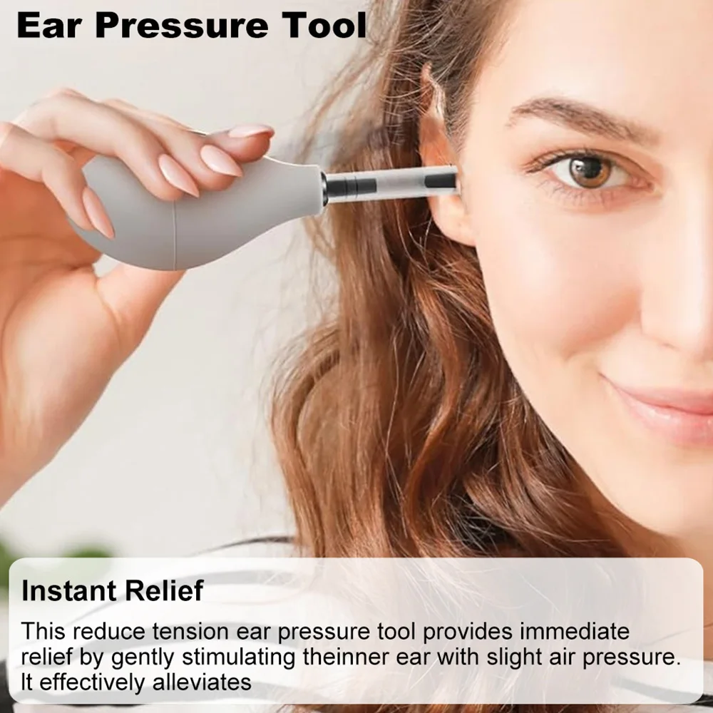 2PCS Reduce Tension Ear Pressure Tool 1PCS 3PCS Portable Silicone Inner Ear Pressure Relief Tool for Headache 4
