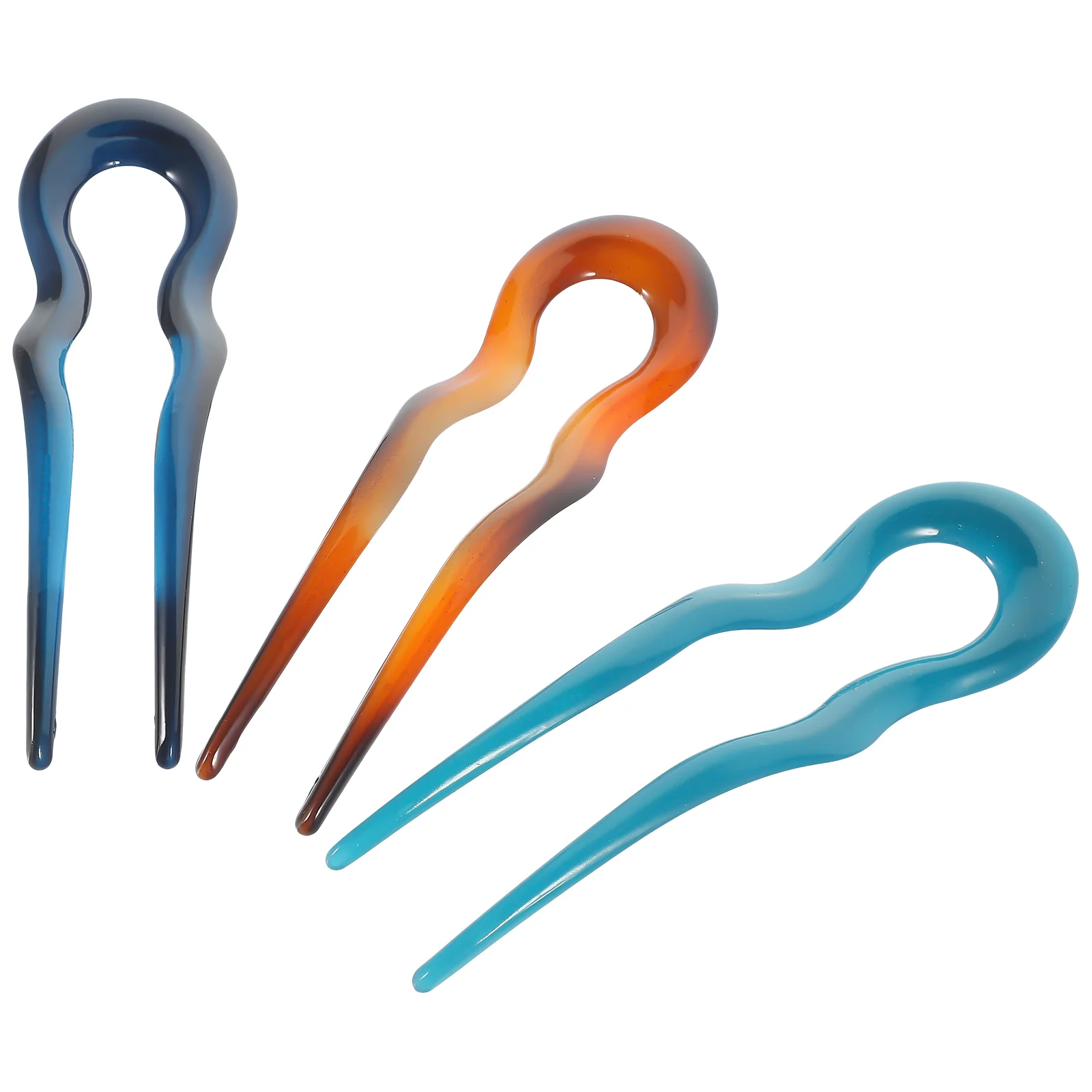 

3pcs Hair Forks Women French Hairpins U Shape Hair Bun Pins Vintage Hair Sticks Hair Accessories