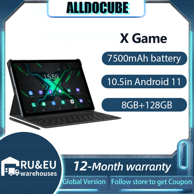 ALLDOCUBE X Game Android 11 Tablet 10.5 inch 8GB LPDDR4 128GB ROM MediaTek P90 4G LTE Tablets 1920×1280px IPS