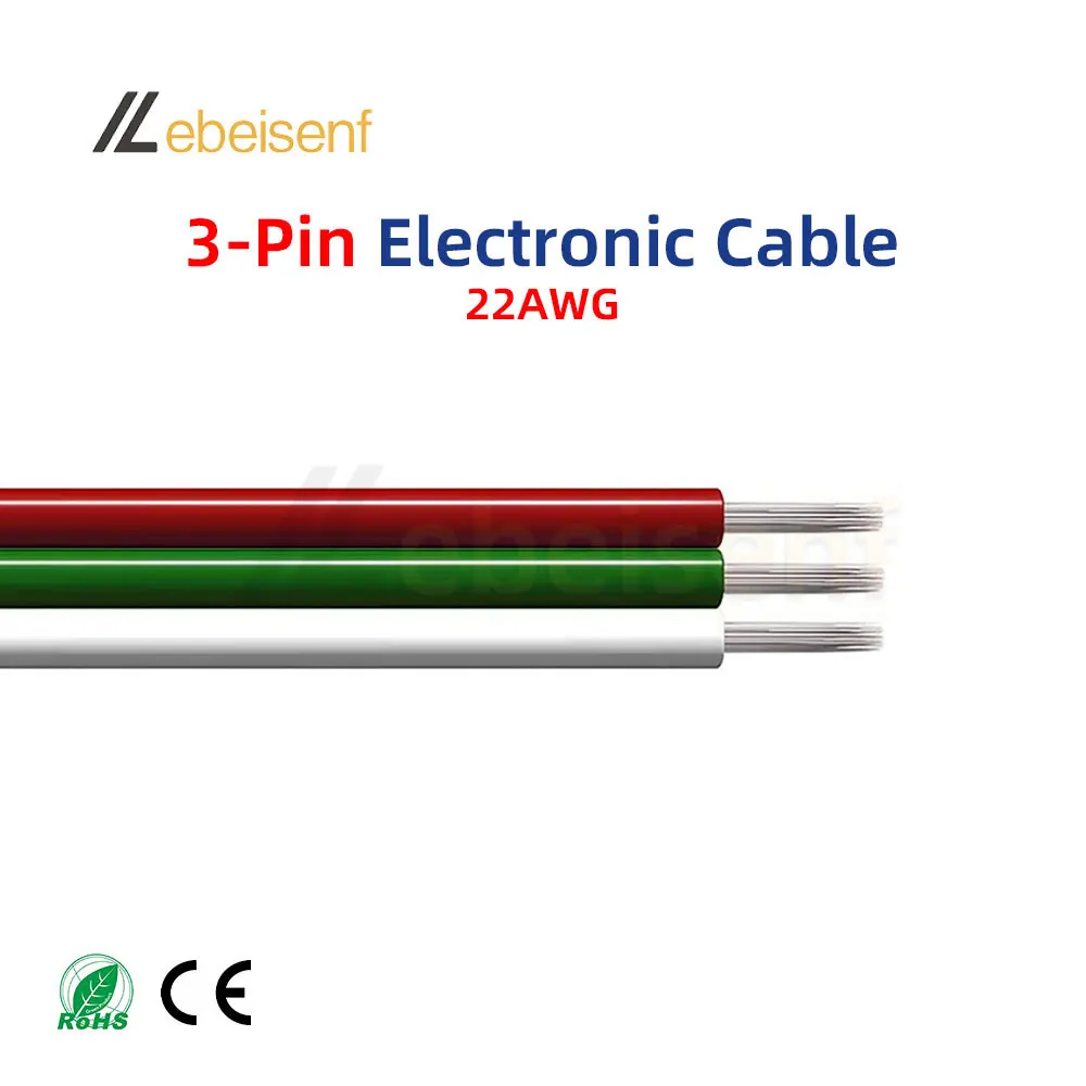 ตัวเลือกสินค้า สายไฟ LED Strip 22AWG 2-6 พิน สำหรับ DIY ตู้ไฟ