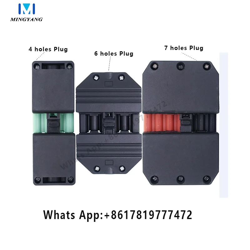 MINGYANG Combustion Engine Accessories Diesel/Gas Burners Parts Male and Female Plug Sets 4/6/7 Holes Connector