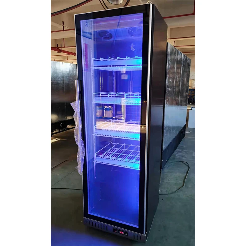 Glass Door Home And Bar Bottle Beer Beverage Fridge Showcase Display Cabinet Large Red Wine Cooler Refrigerator For Hotel