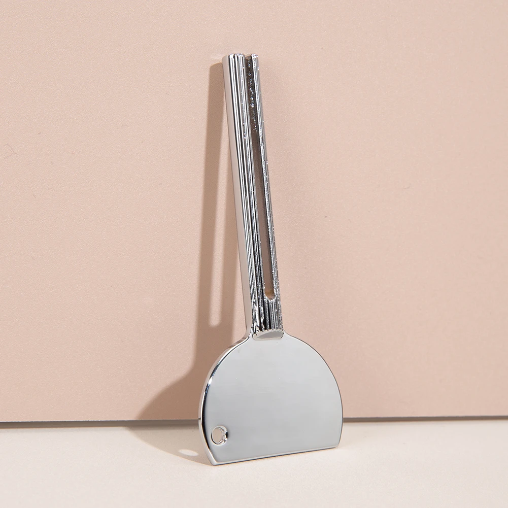 Toothpaste Squeezer Metal Tube Squeezer Stainless Steel Rolling Toothpaste Reduce Waste Multifunctional Paint Cream