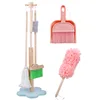 6Pcs Toddler Montessori Cleaning Play Set Toy Kids Broom Sweep Mop Set For Ages 3+ 6