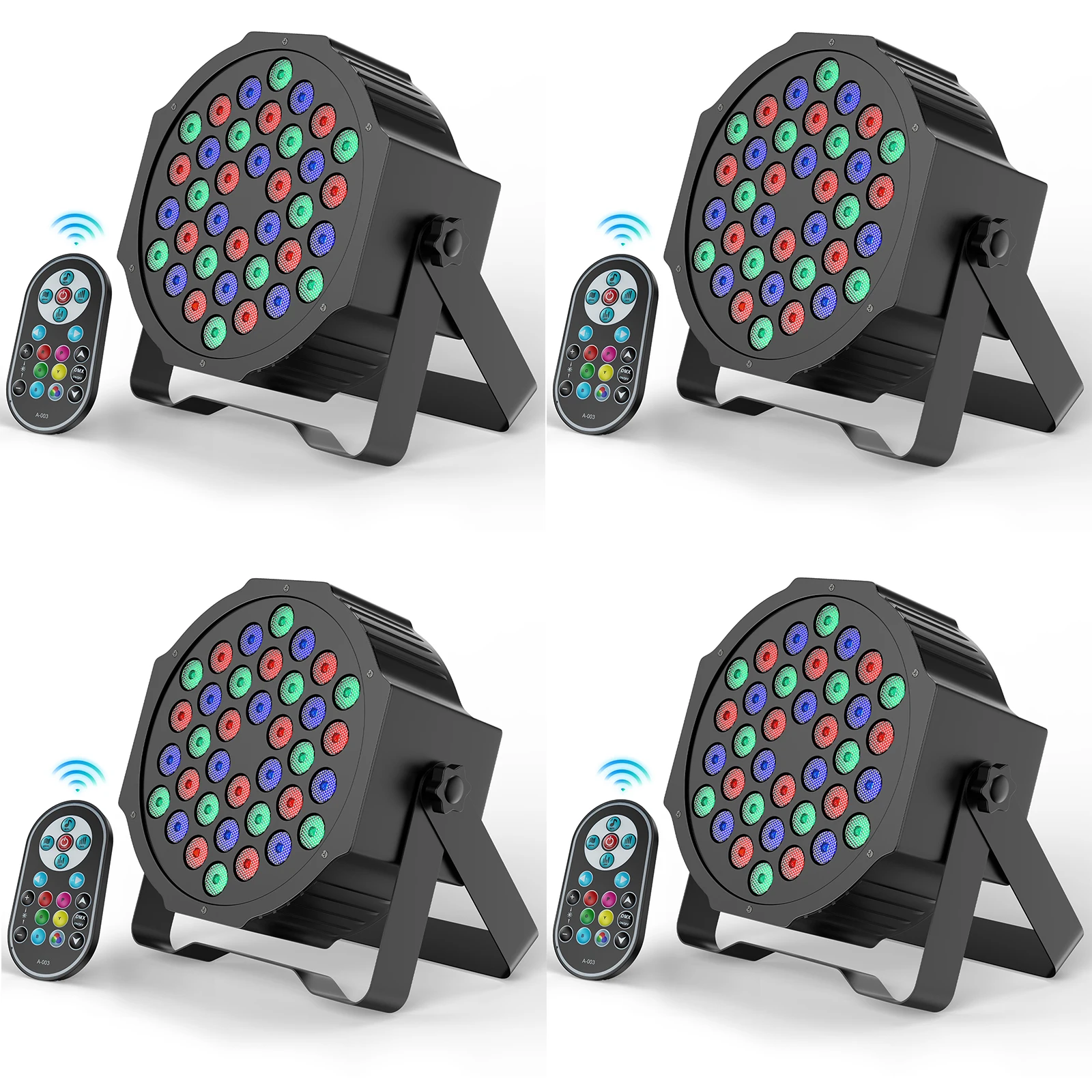 2 X COB UV Par Luce Nera Spot Luce Di Scena Faretto DMX DJ - Foto 4