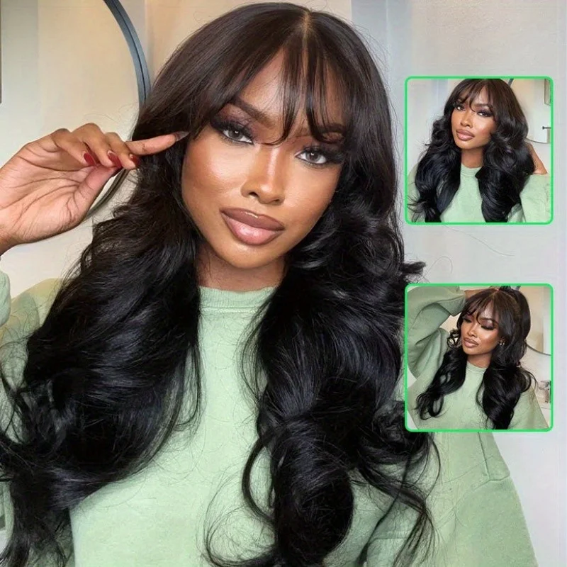 Bye Bye Knots 200% Density Glueless Human Hair Wig - Pre Plucked, Pre Cut, 13x4 HD Lace Closure, Body Wave Lace Front Wig 1