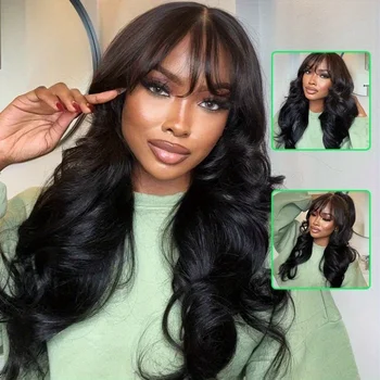 Bye Bye Knots 200% Density Glueless Human Hair Wig - Pre Plucked, Pre Cut, 13x4 HD Lace Closure, Body Wave Lace Front Wig 1