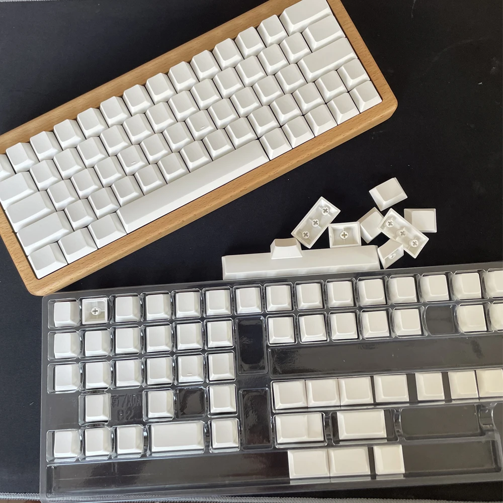 Pure White Without Script PBT Keycaps MAD/XDA/CHERRY profile Keycaps