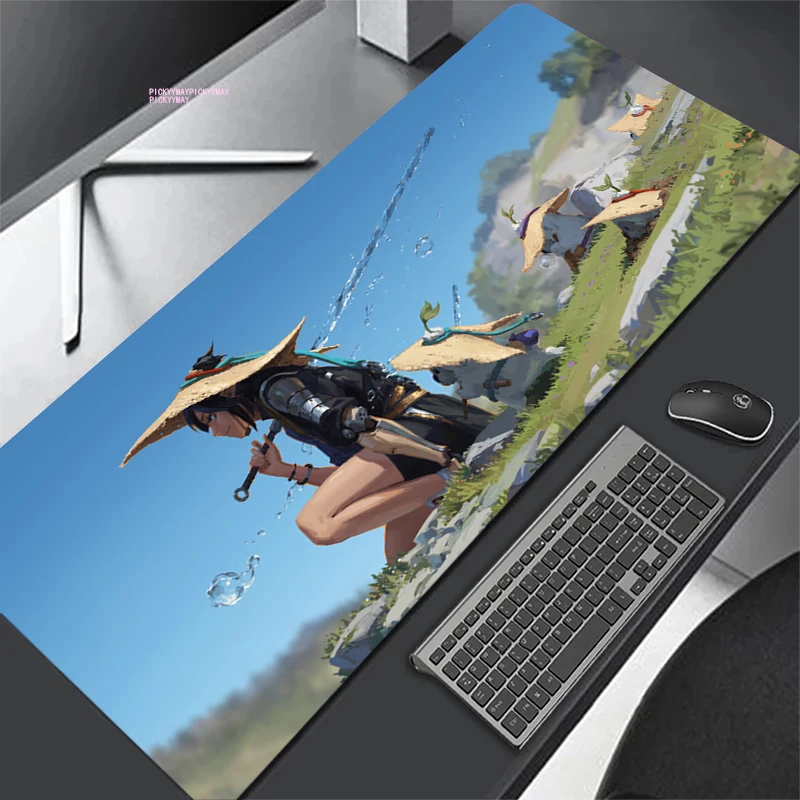 

Gaming MousePad Chinese Anime Girl Mousepads Desk Mat Xxl Keyboard Rubber Pad Large Carpet Computer Table For Xl Ped Mauspad