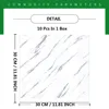 10 Pcs SXP Marble Peel And Stick Wall Tiles, Self-Adhesive Floo Tiles, Waterproof Wall Sticker, 11.81'' X 11.81'' 5