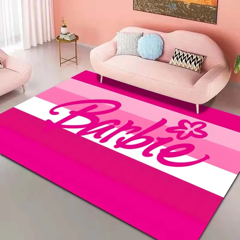 17 Styles Barbie Pink Rug Carpet for Living Room Girls Bedroom Kid's Room Home Decor Area Rug Non-slip Mat Sofa Mat Pink Decor floor mat,plush rug,decorative carpet,non slip carpet,kids carpet