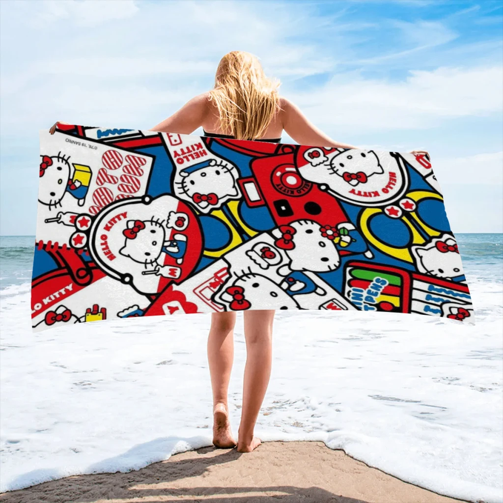 Cute Anime Sanrio Hello Kitty Kawaii Beach Towel Poncho Bathing Towels Cover-ups Quick Dry Sand Free Yoga Spa Gym Pool 4 Cute Anime Sanrio Hello Kitty Kawaii Beach Towel Poncho Bathing Towels Cover-ups Quick Dry Sand Free Yoga Spa Gym Pool 4