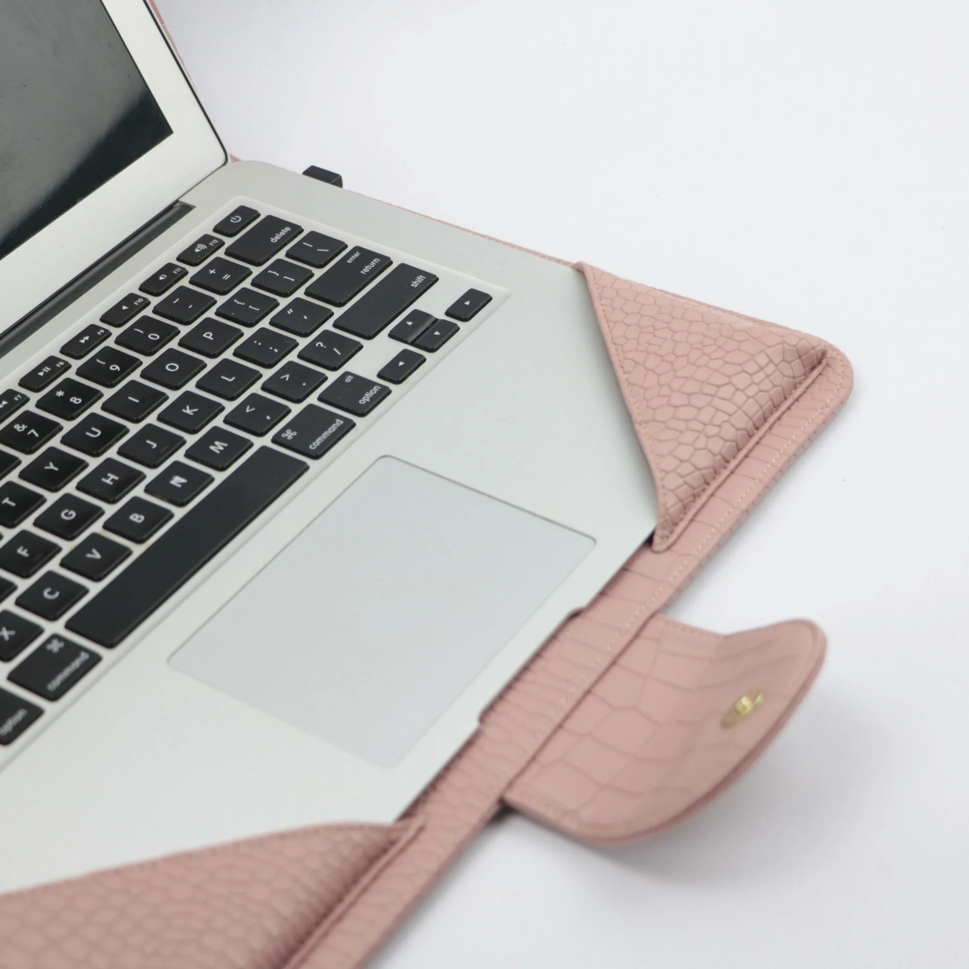 Free Custom Letters Crocodile Pattern Laptop Sleeve Cover For 13